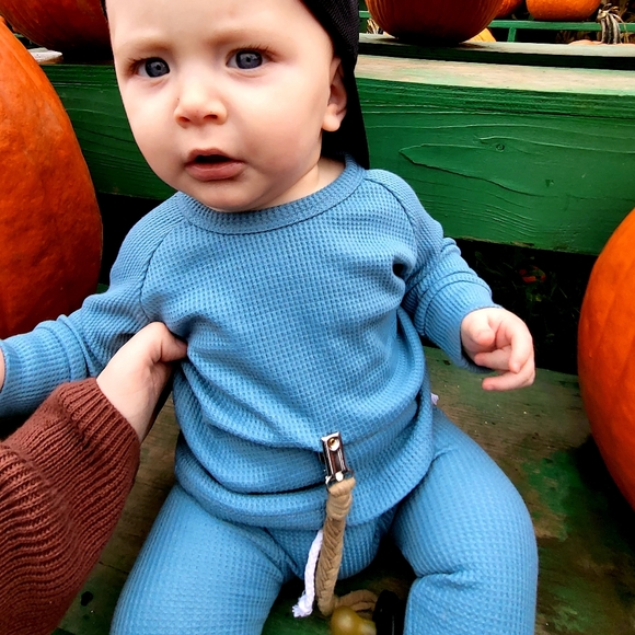Little one shop Other - Little one shop waffle blue set